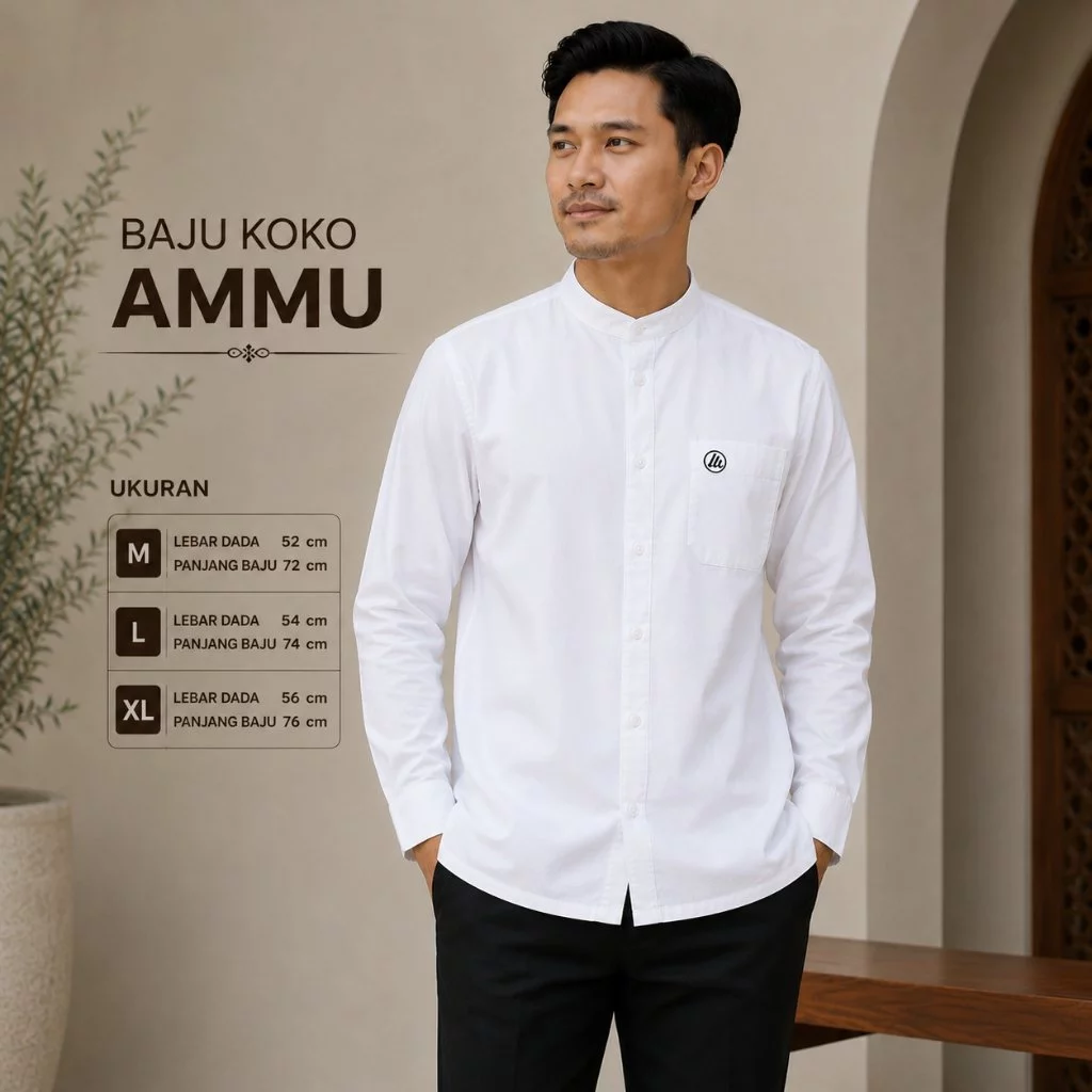 Baju Koko Ammu Putih