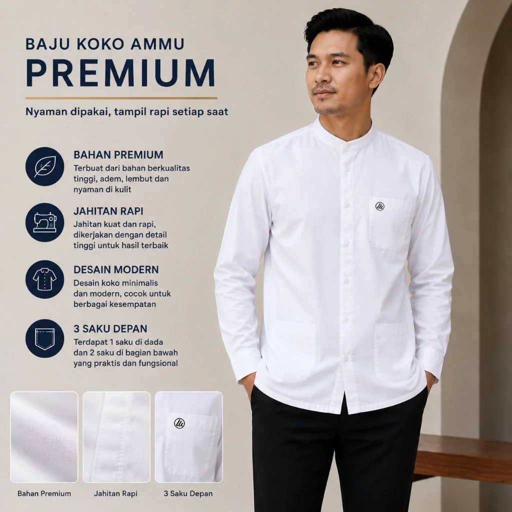 Baju Koko Ammu Premium